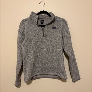 Patagonia 1/4 quarter zip better sweater: Heathered Gray Fleece Pullover